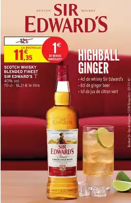 Intermarché SIR EDWARD'S SCOTCH WHISKY offre
