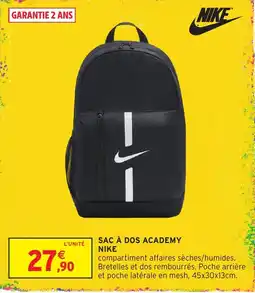 Intermarché NIKE SAC À DOS ACADEMY offre