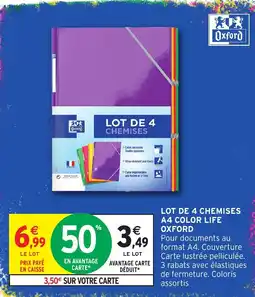 Intermarché Oxford Chemises offre