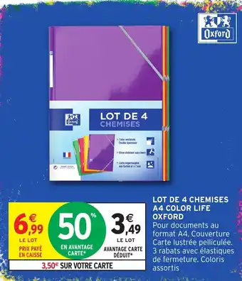 Intermarché Oxford Chemises offre
