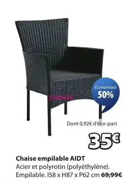 JYSK AIDT Chaise empilable offre