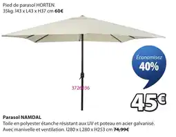 JYSK HORTEN Pied de parasol offre
