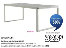 JYSK JUTLANDIA Table de jardin SONNERUP offre