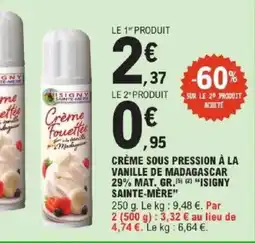 E.Leclerc Express ISIGNY SAINT-EMERE Crème Fouettée offre