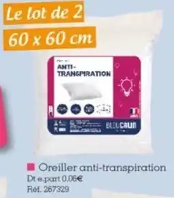 Kandy BLUECAUN Oreiller anti-transpiration offre