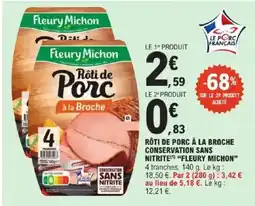 E.Leclerc Express Fleury Michon Rôti de Porc offre