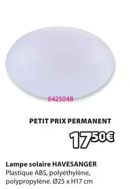 JYSK HAVESANGER Lampe solaire offre