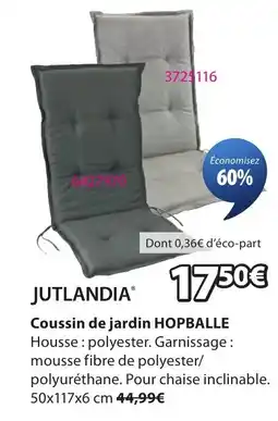 JYSK JUTLANDIA Coussin de jardin HOPBALLE offre