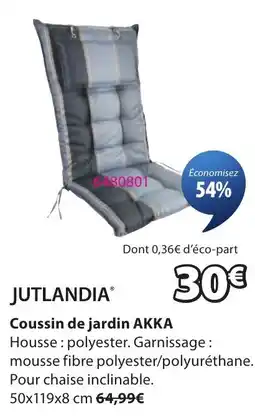 JYSK JUTLANDIA Coussin de jardin AKKA offre