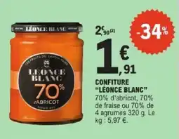 E.Leclerc Express LÉONCE BLANC CONFITURE offre