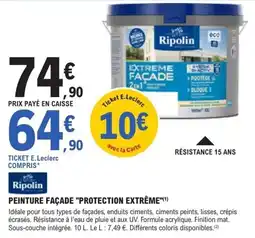 E.Leclerc Brico Ripolin Peinture Façade Protection Extrême offre