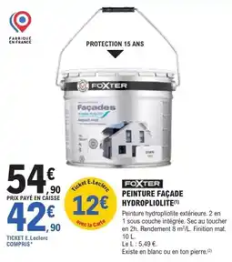 E.Leclerc Brico FOXTER PEINTURE FAÇADE HYDROPLIOLITE offre