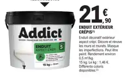 E.Leclerc Brico Addict Enduit extérieur crépi offre