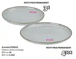 JYSK FERDUS Assiette offre