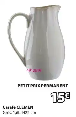 JYSK CLEMEN Carafe offre