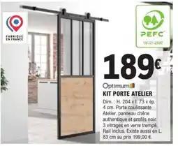E.Leclerc Brico Optimum KIT PORTE ATELIER offre