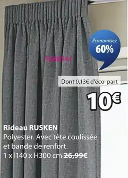 JYSK RUSKEN Rideau offre