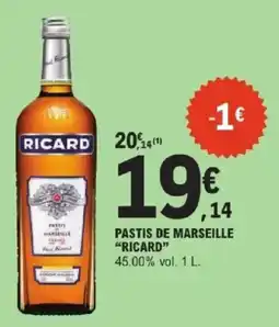 E.Leclerc Express Ricard Pastis de Marseille offre