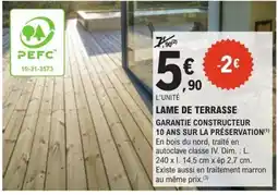 E.Leclerc Brico LAME DE TERRASSE offre