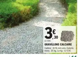 E.Leclerc Brico Gravillons Calcaire offre