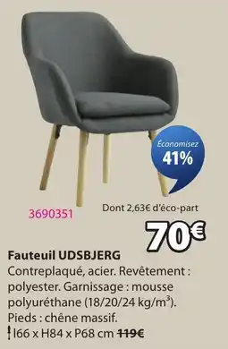 JYSK Fauteuil UDSBJERG offre