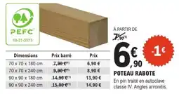 E.Leclerc Brico POTEAU RABOTE offre
