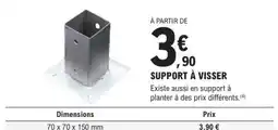 E.Leclerc Brico SUPPORT À VISSER offre