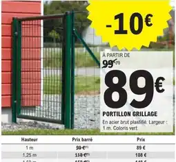 E.Leclerc Brico PORTILLON GRILLAGE offre