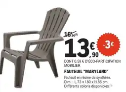 E.Leclerc Brico FAUTEUIL "MARYLAND" offre