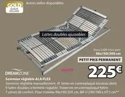 JYSK DREAMZONE Sommier réglable ALA FLEX offre