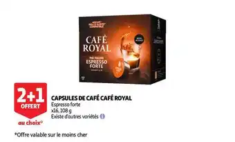 Auchan Direct Capsules De Café Café Royal offre