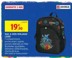 Intermarché Hyper Lego sac à dos ninjago offre