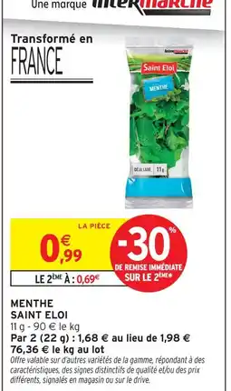 Intermarché Hyper Saint eloi menthe offre