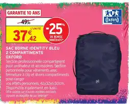 Intermarché Hyper Oxford sac borne identity bleu 2 compartiments offre