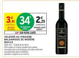 Intermarché Hyper Maille velours au vinaigre balsamique de modène offre