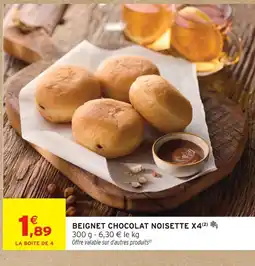 Intermarché Hyper Beignet chocolat noisette offre