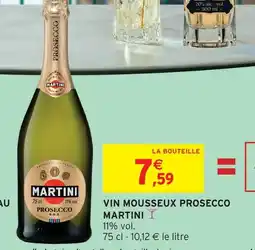 Intermarché Hyper Martini vin mousseux prosecco offre