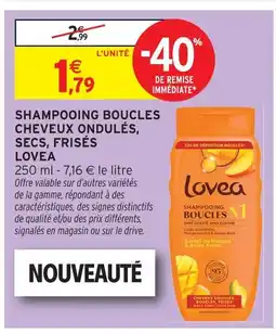 Intermarché Hyper Lovea shampoing boucles cheveux ondulés, secs, frisés offre