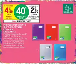 Intermarché Hyper Exacompta protège documents 120 vues crystal colours offre