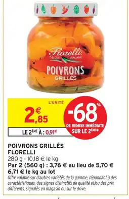 Intermarché Hyper Florelli poivrons grillés offre