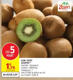 Intermarché Hyper Zespr kiwi vert offre