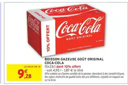 Intermarché Hyper Coca-cola boisson gazeuse goût original offre