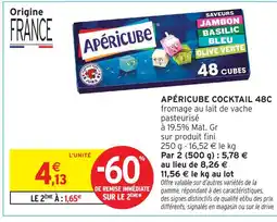 Intermarché Hyper Apéricube cocktail 48c offre