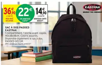 Intermarché Hyper Eastpak sac à dos padded offre