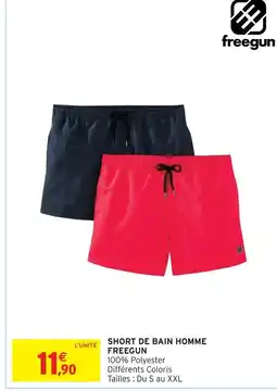 Intermarché Hyper Freegun short de bain homme offre