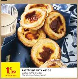Intermarché Hyper Pastéis de nata x4 offre