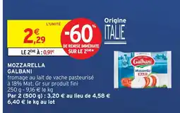 Intermarché Hyper Galbani mozzarella maxi offre