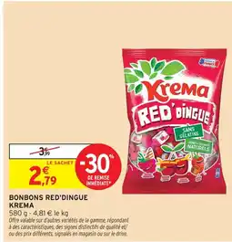 Intermarché Hyper Krema bonbons red'dingue offre