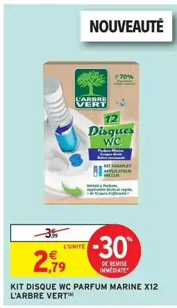 Intermarché Hyper L'arbre vert kit disque wc parfum marine x12 offre