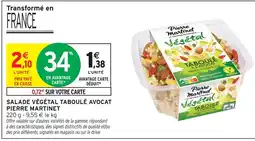 Intermarché Hyper Pierre martinet salade végétal taboulé avocat offre
